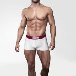 cueca boxer branca microfibra Iguana Jump